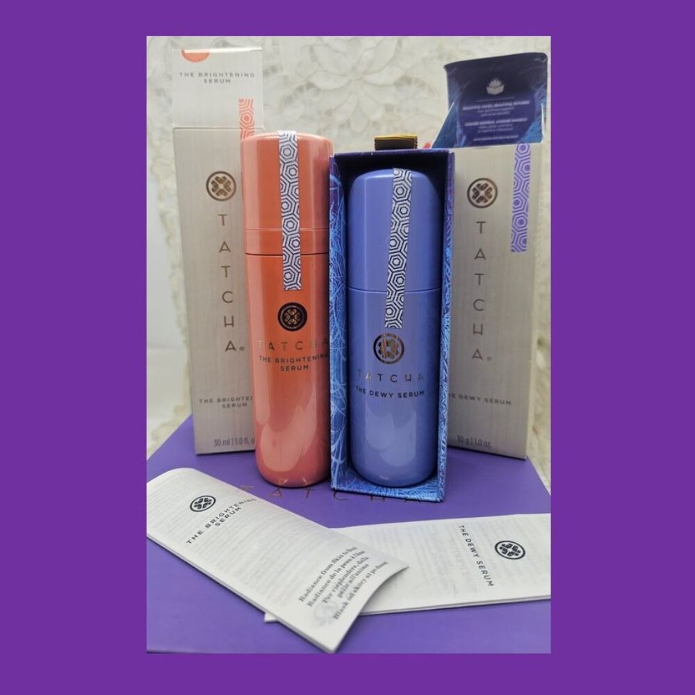 TATCHA Brightening Serum, Dewy Serum 1oz Bundle NIB
